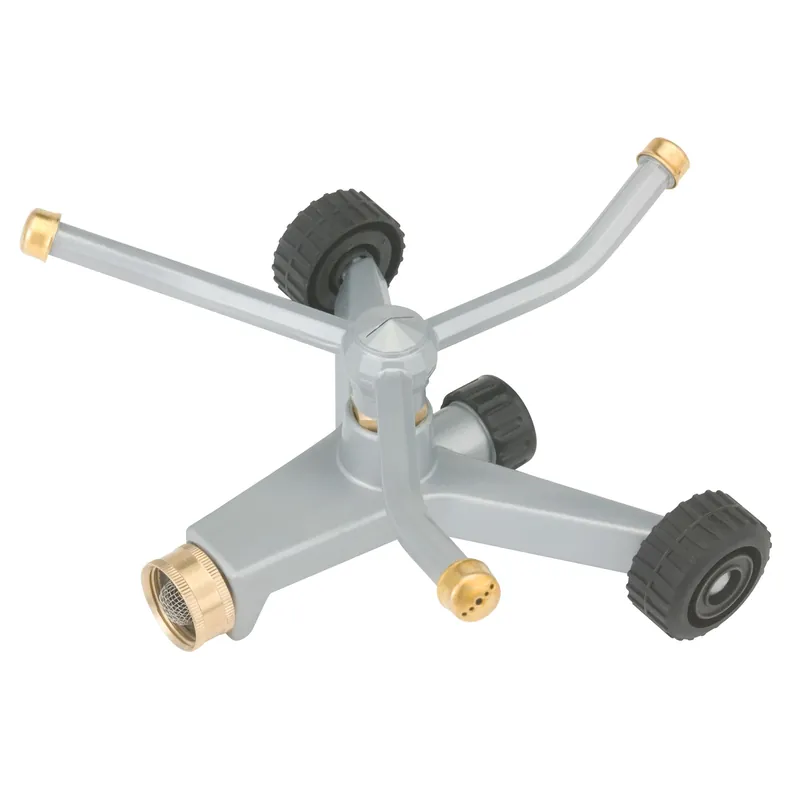 Metal Wheeled Base Rotating Sprinkler 632 Sq Ft 1 Pk