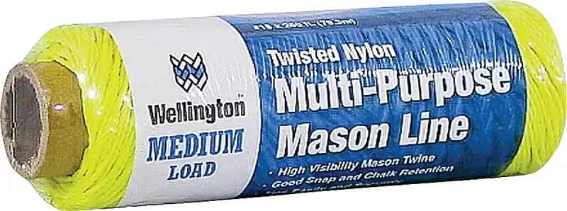 260 Ft. Yellow Twisted Nylon Mason Line Twine - Durable & Versatile
