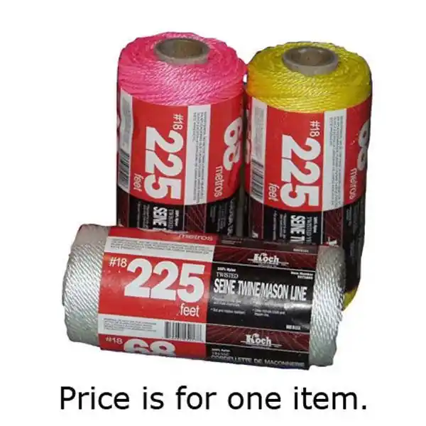 225 Ft. Pink Twisted Nylon Mason Line Twine, Model 5391805
