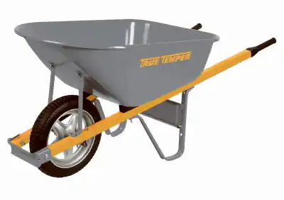 Heavy Gauge Landscaper Wheelbarrow, 6-cu. Ft.