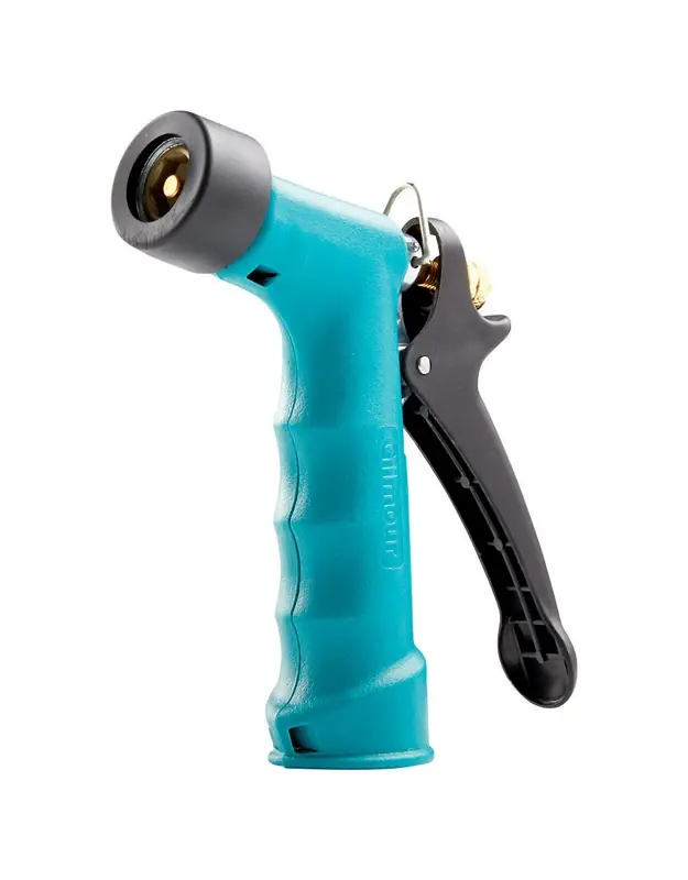 Metal Hose Nozzle, Insulated Grip, Threaded Front