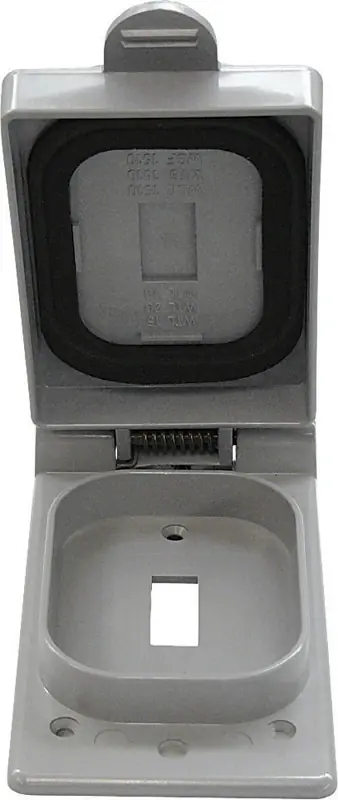 Rectangle Pvc 1 Gang Toggle Cover For Single Gang Fs Type Box