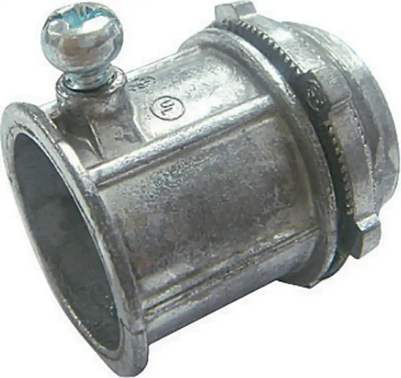 Proconnex 1/2 In. D Die-cast Zinc Set Screw Connector For Emt 50 Pk