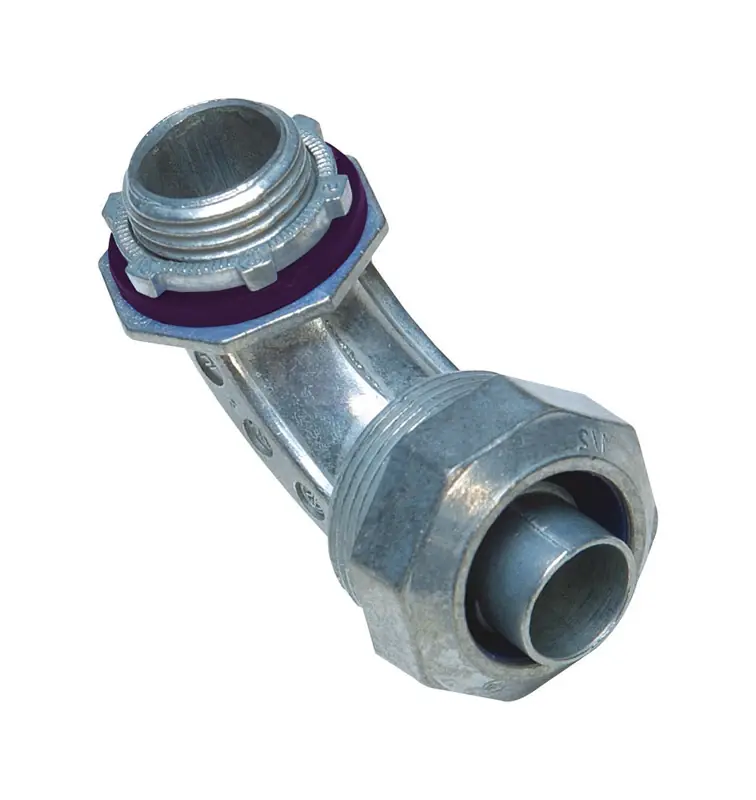 Proconnex 1/2 In. D Die-cast Zinc 90 Degree Connector For Liquid Tight 1