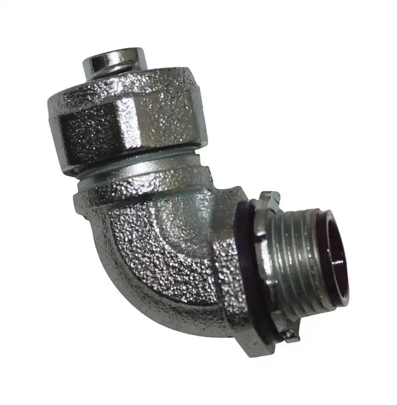Proconnex 1/2 In. D Zinc-plated Iron 90 Degree Connector For Liquid Tight