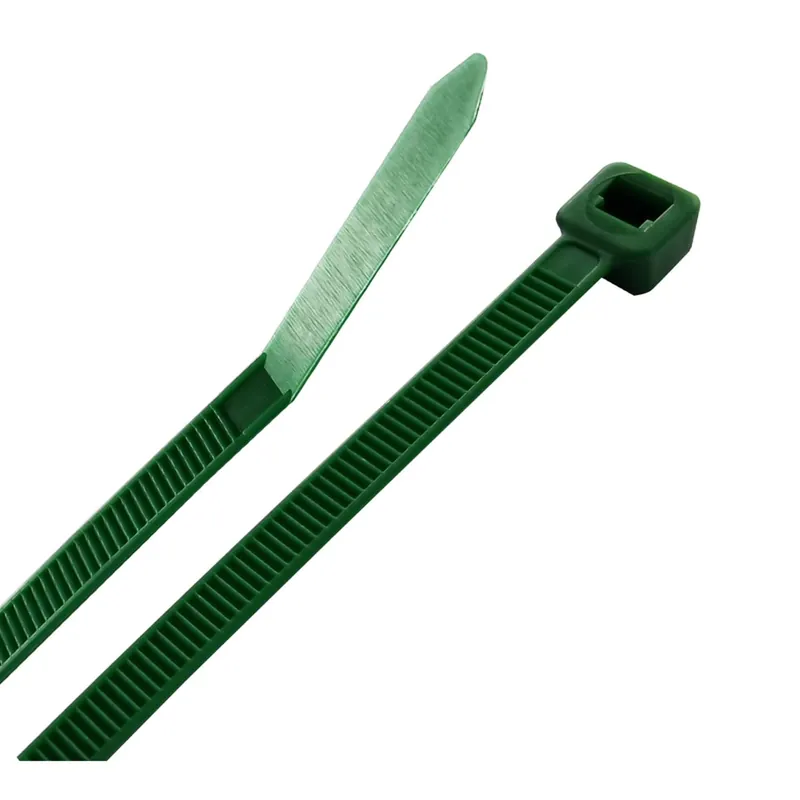8 In. L Green Cable Tie 20 Pk