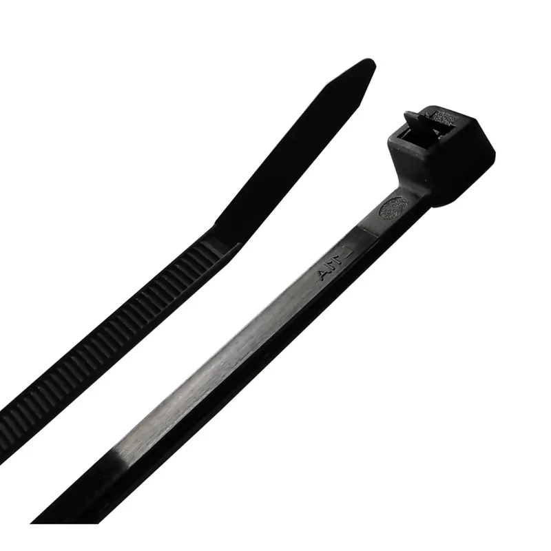 8 In. L Black Reusable Tie Strap 25 Pk
