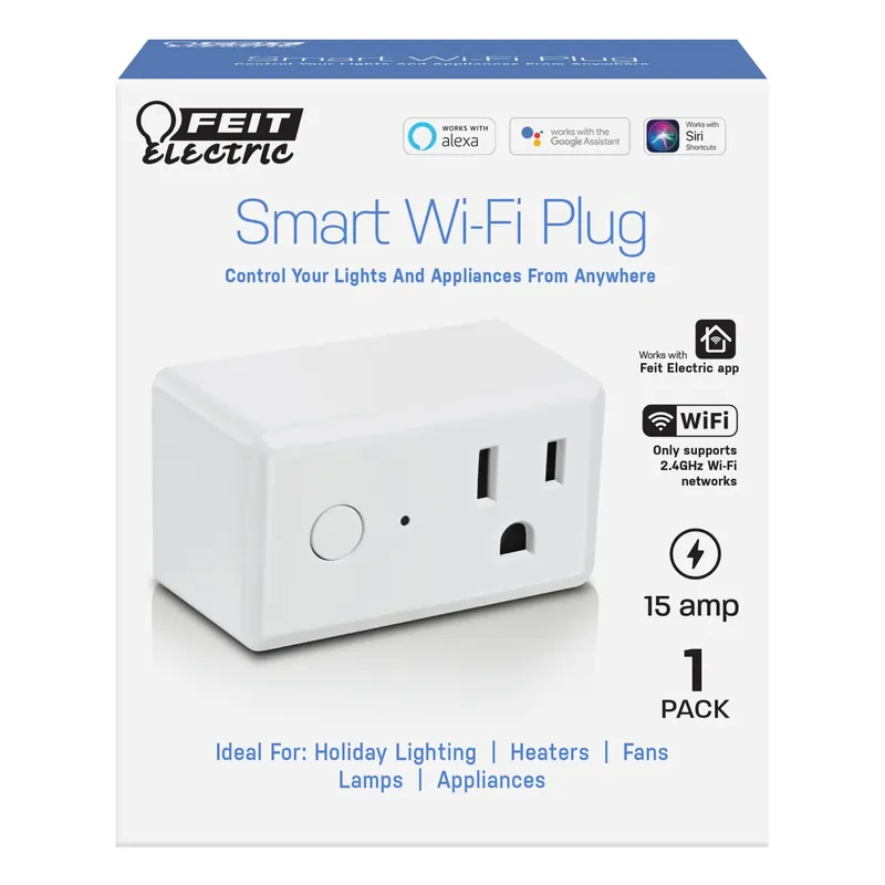 Smart Wi-fi Plug For Indoor Use, Model Plug/wifi, 15 Amp