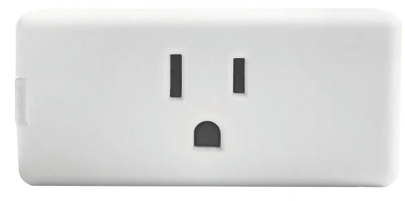 Decora Smart Grounded 1 Outlets Smart-enabled Mini Plug-in Adapter 1 Pk
