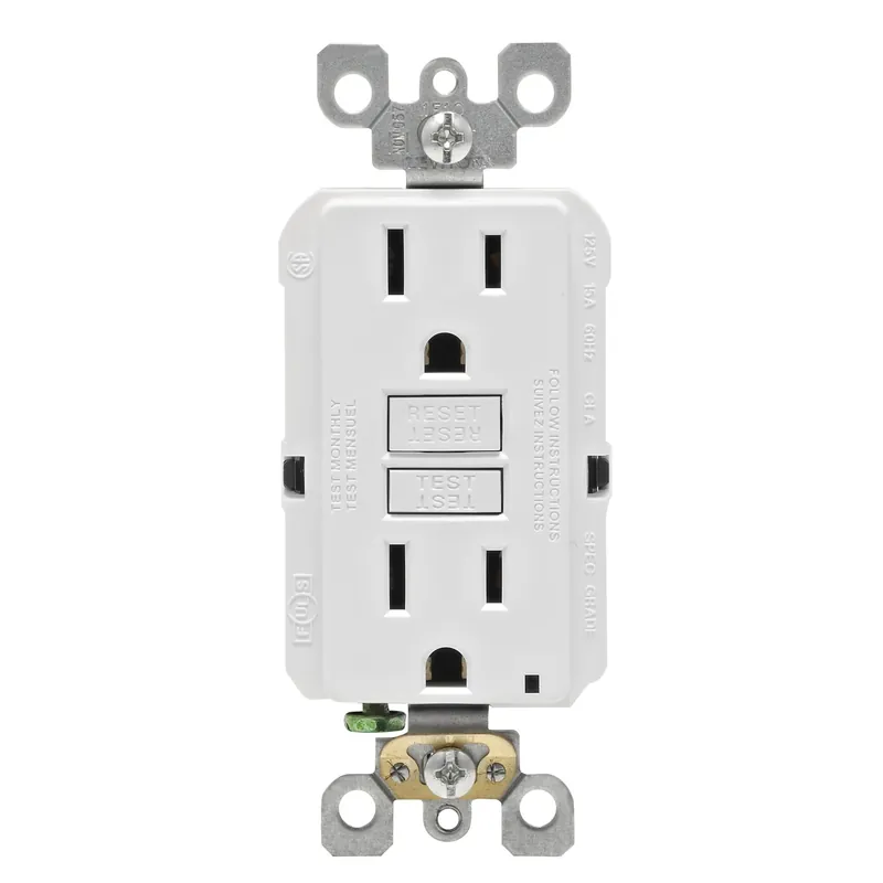 Smartlockpro 15 Amps 125 V Duplex White Gfci Outlet 5-15r 1 Pk