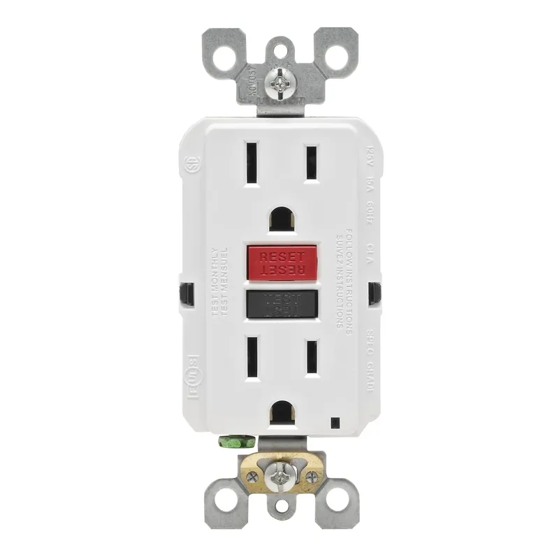 Smartlockpro 15 Amps 125 V Duplex White Gfci Outlet 5-15r 1 Pk