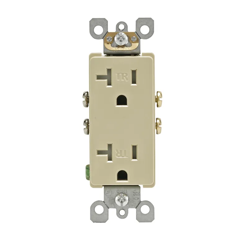 Decora 20 Amps 125 V Duplex Ivory Outlet 5-20r 1 Pk