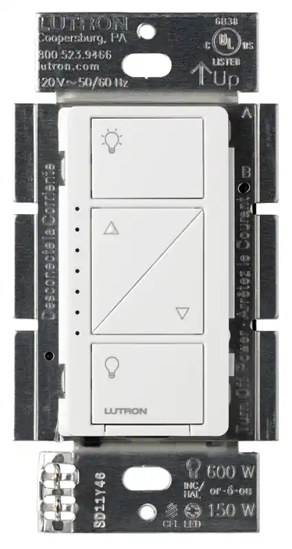 Caseta White 150 W Touch Smart-enabled Dimmer Switch 1 Pk