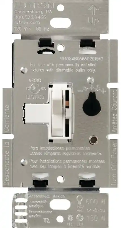 Toggler White 150 W 3-way Dimmer Switch 1 Pk