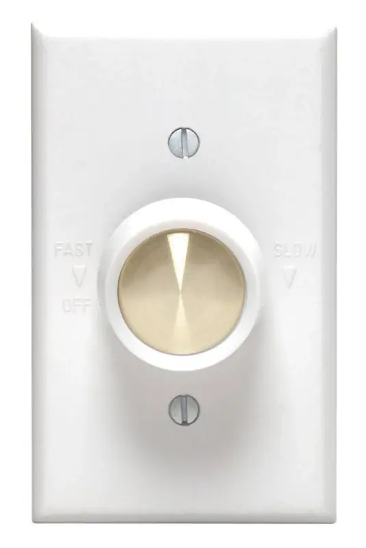 5 Amps Rotary Fan Control White 1 Pk