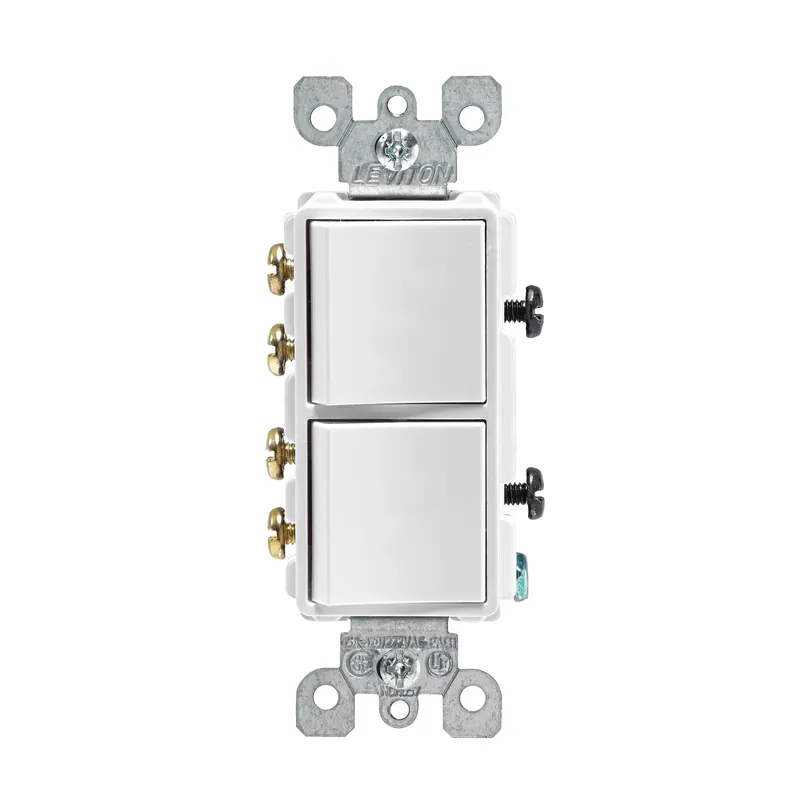 Decora 15 Amps 3-way Rocker Switch White 1 Pk