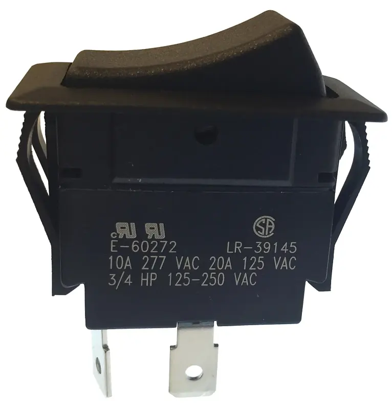 20 Amps Rocker Switch Black 1 Pk