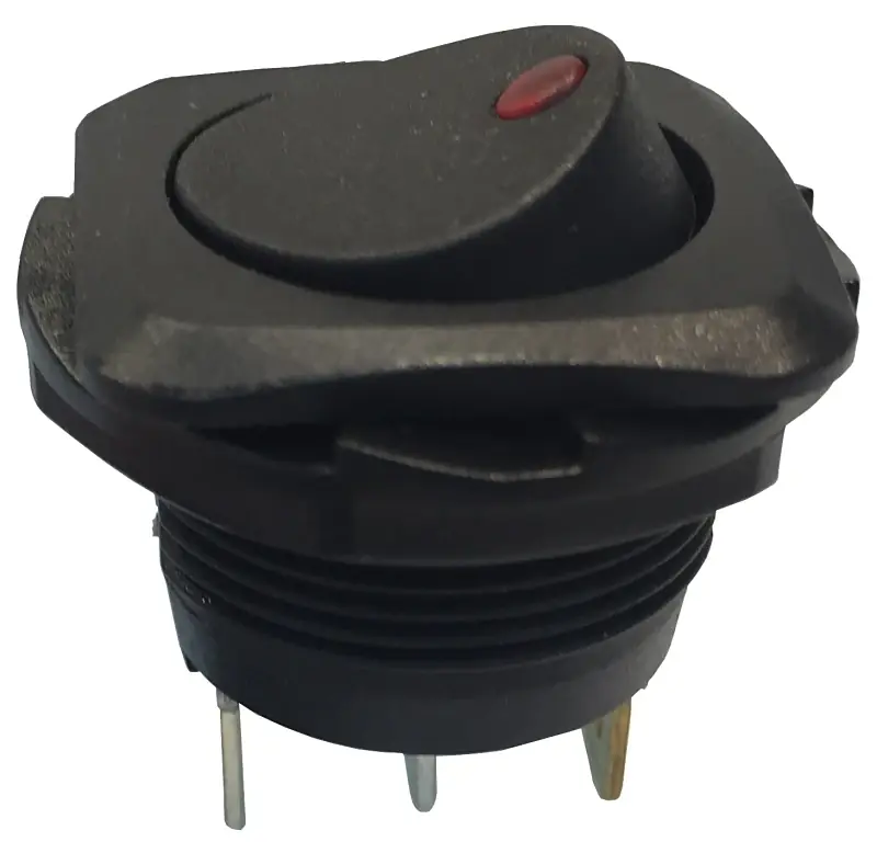 16 Amps Rocker Switch Black 1 Pk