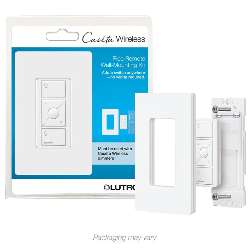 Pico Smart Push‑button Switch & Receptacle – White (1‑pack)