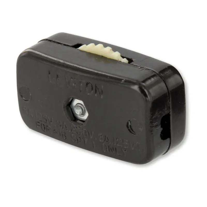 6 Amps Single Pole Feed Through Switch Brown 1 Pk