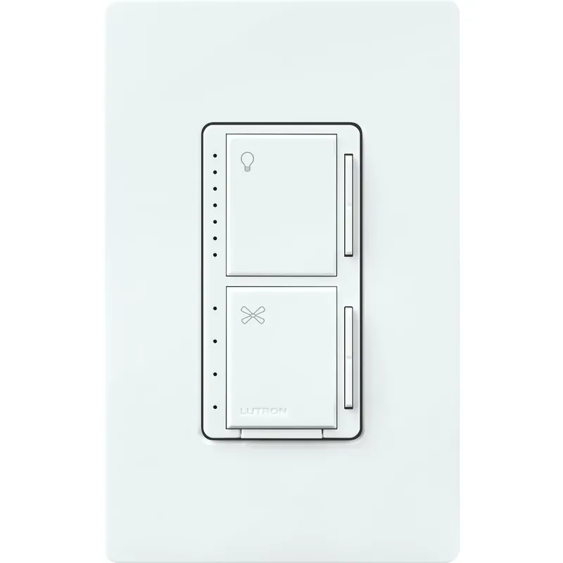 Maestro White 250 W Fan/led Dimmer Switch 1 Pk