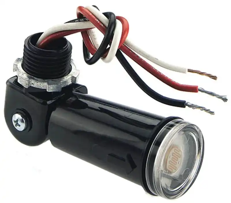 Gray Photoelectric Swivel Eye Light Control 1 Pk