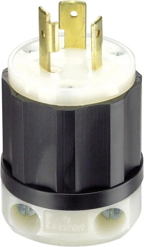 Industrial Nylon L5-20p Grounding Plug – 2‑pole, 3‑wire, 16‑10 awg