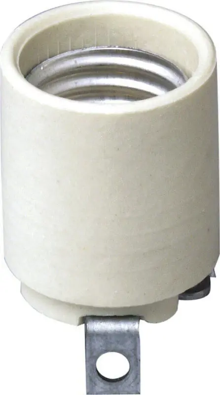 Porcelain Incandescent Medium Base Keyless Socket 1 Pk