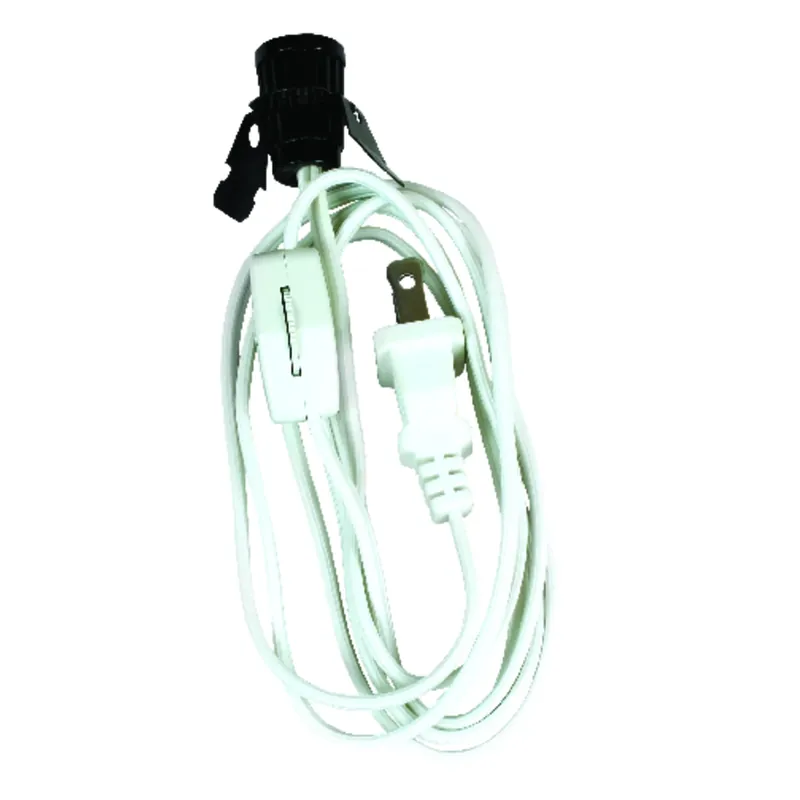 Plastic Candelabra Base Lamp Cord Set 1 Pk