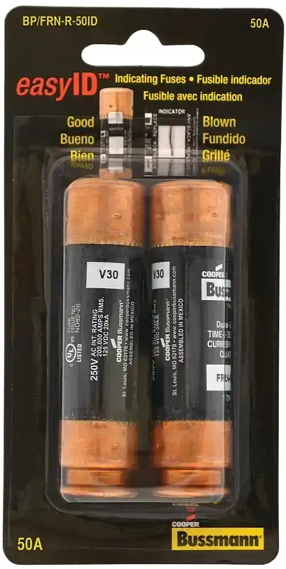 Easyid 50 Amps Dual Element Time Delay Fuse 2 Pk