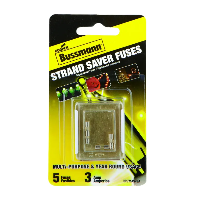 3 Amps Tube Fuse 5 Pk