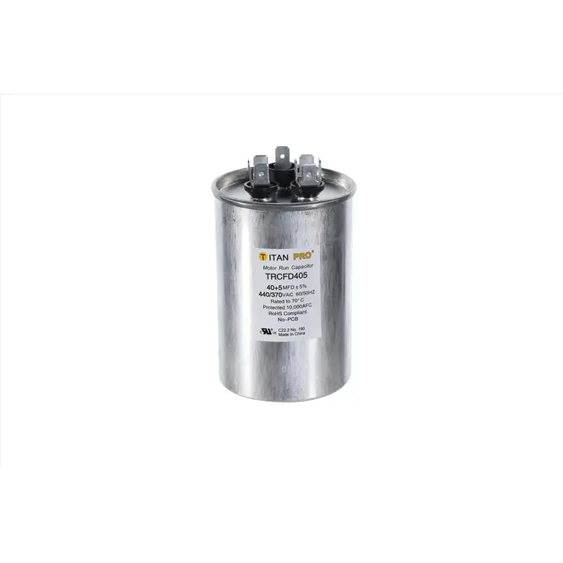 40+5 Mfd 440 Volt Round Run Capacitor - Trcfd405