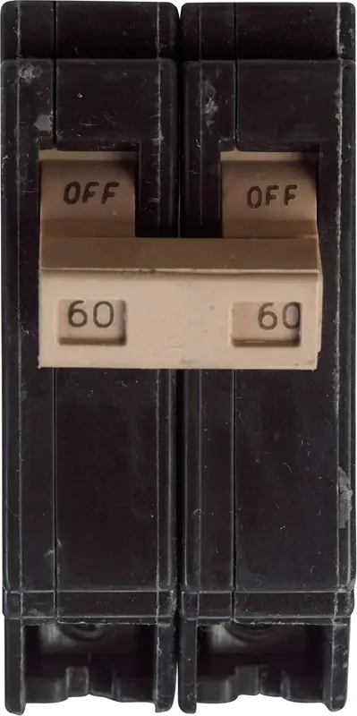 Circuit Breaker, Double Pole, 60-amp