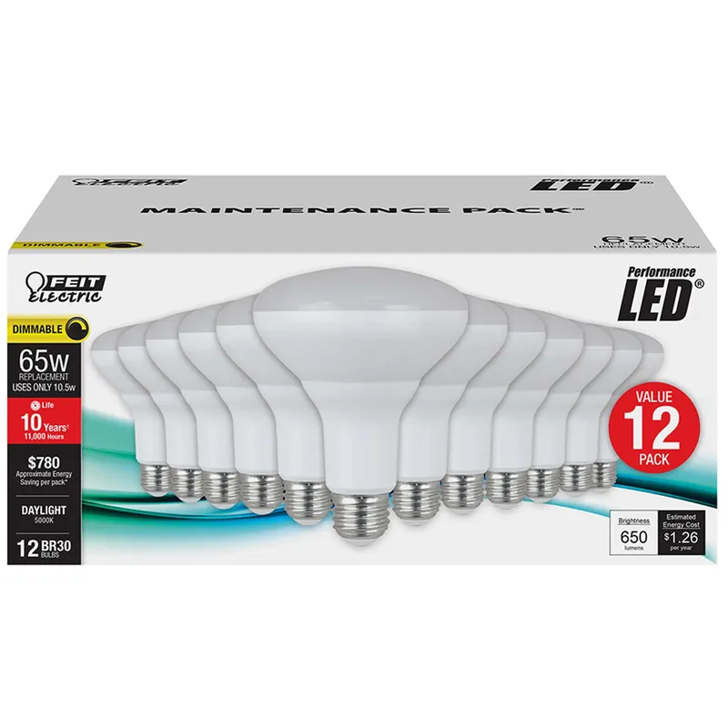 Br30 E26 (medium) Led Bulb Daylight 65 Watt Equivalence 12 Pk