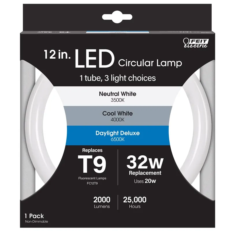 T9 4-pin Led Tube Light Color Changing 32 Watt Equivalence 1 Pk
