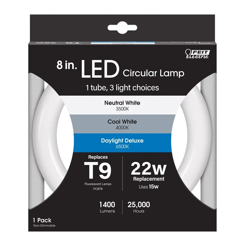 T9 4-pin Led Tube Light Color Changing 22 Watt Equivalence 1 Pk