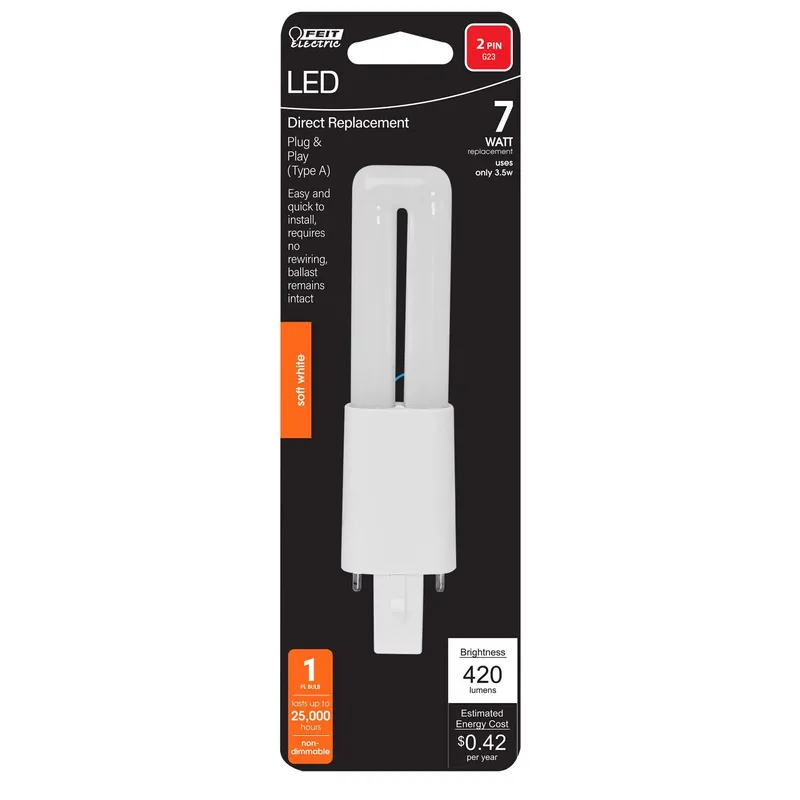 Linear Pl G23 Led Tube Light Soft White 7 Watt Equivalence 1 Pk