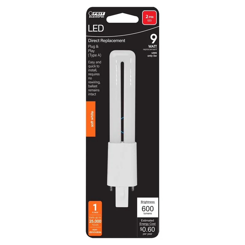 Linear Pl G23 Led Tube Light Soft White 9 Watt Equivalence 1 Pk