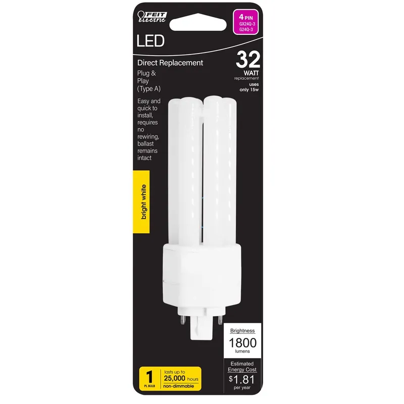 Linear Pl Gx24q-3 4-pin Led Bulb Bright White 32 Watt Equivalence 1 Pk