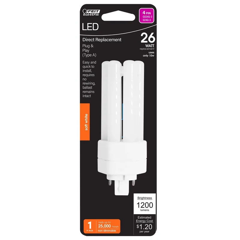 Linear Pl Gx24q-3 4-pin Led Bulb Soft White 26 Watt Equivalence 1 Pk