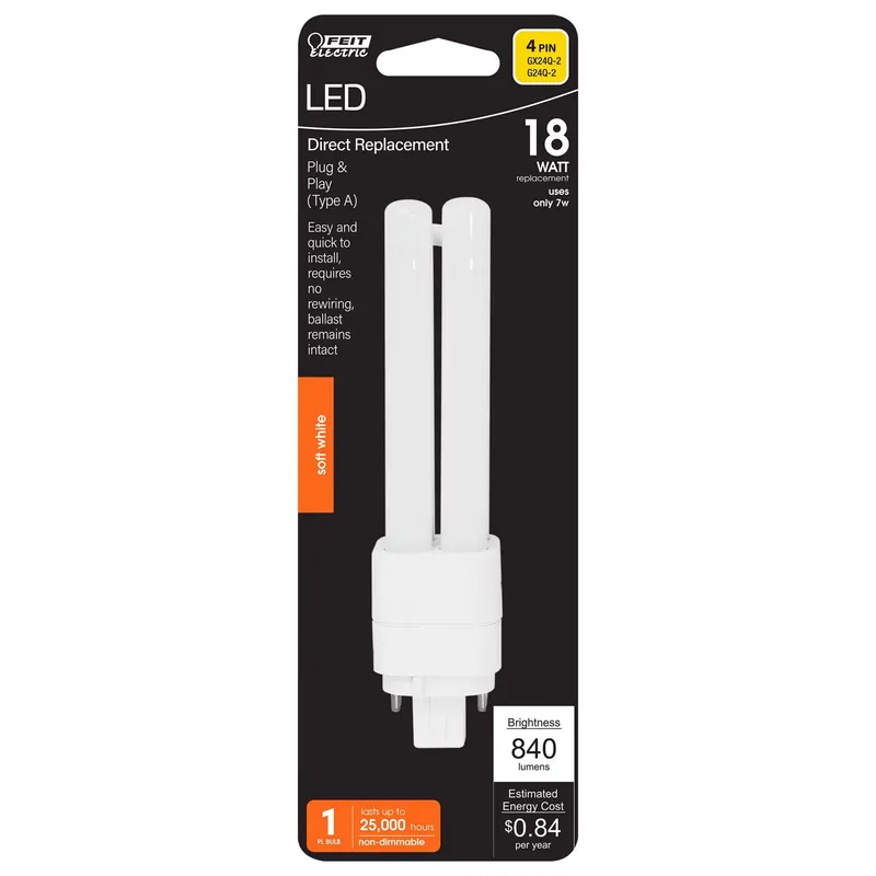 Linear Pl G24q-2 Led Bulb Soft White 18 Watt Equivalence 1 Pk
