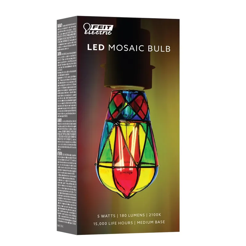 St19 E26 (medium) Filament Led Bulb Multi-colored 25 Watt Equivalence 1 Pk