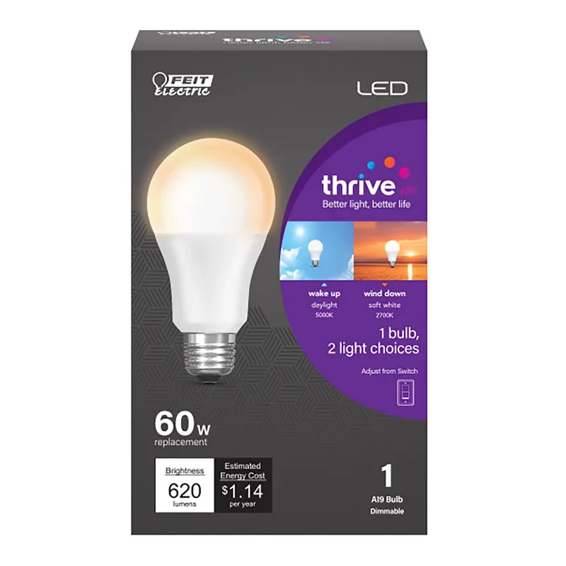 A19 E26 (medium) Led Bulb Color Changing 60 Watt Equivalence 1 Pk