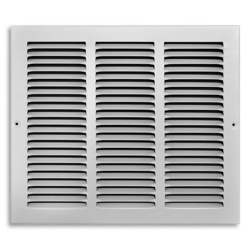 12 In. H X 14 In. W 1-way Powder Coat White Steel Return Air Grille