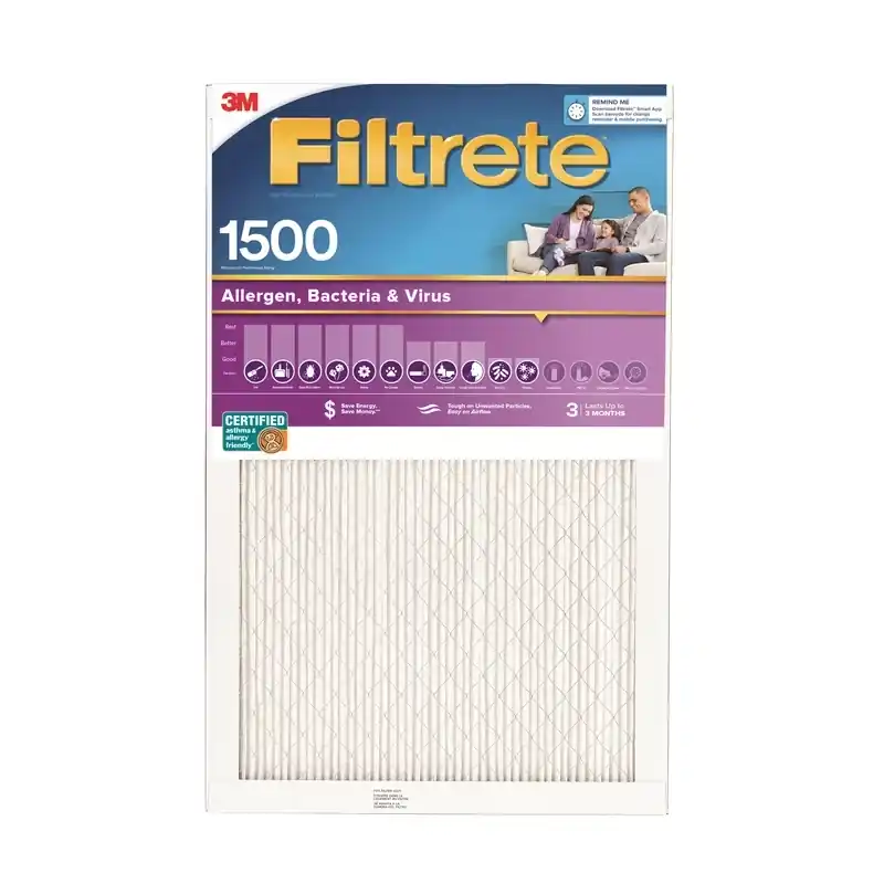 25 In. W X 25 In. H X 1 In. 1500 Mpr Pleated Air Filter 1 Pk