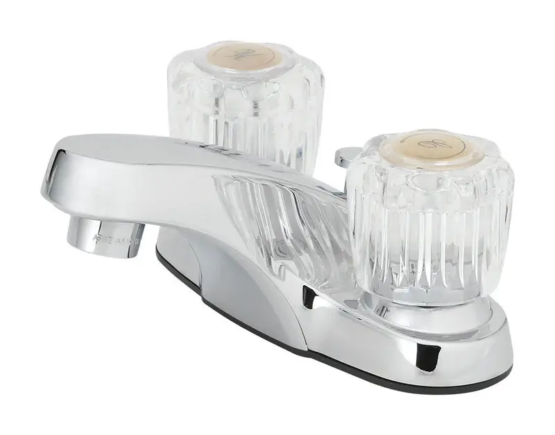Essentials Chrome Two-handle Lavatory Pop-up Faucet 4 In. Model 67090w-6201