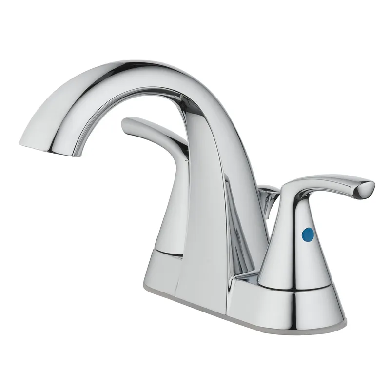 Pacifica Chrome Two-handle Bathroom Sink Faucet 4 In. With Pop-up Drain
