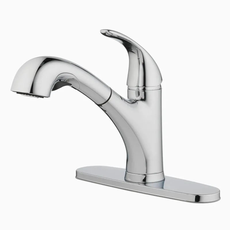 Pacifica One Handle Chrome Pull-out Kitchen Faucet With Supply Lines