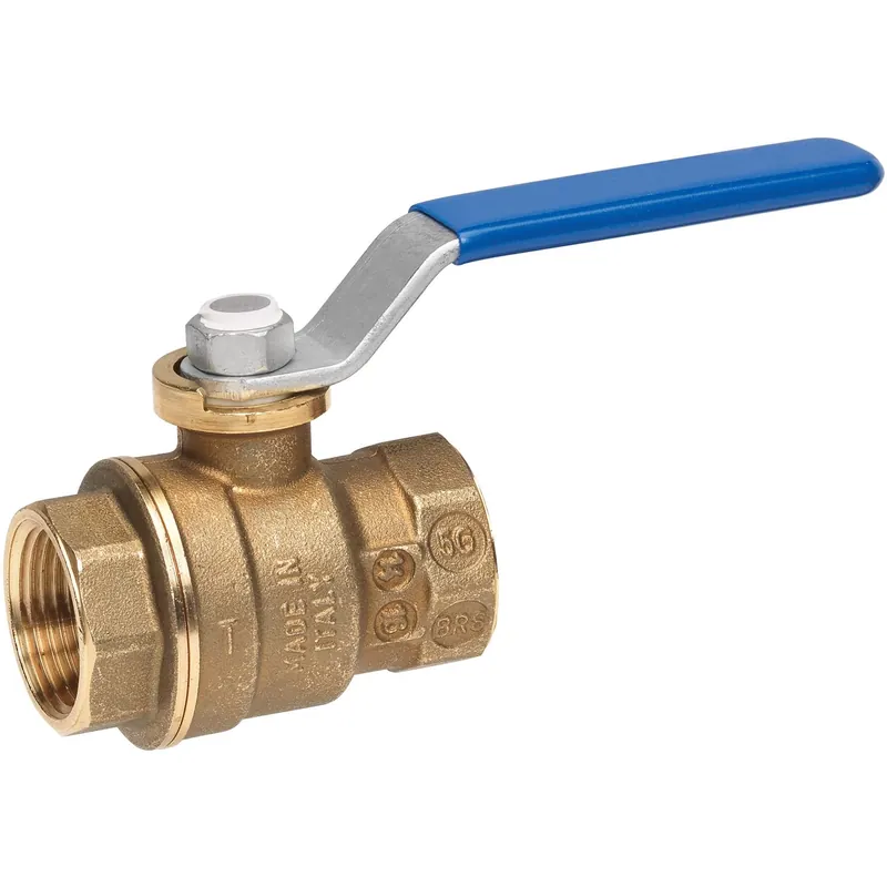 1-1/4 In. Brass Fip Ball Valve Full Port Quarter-turn Lever For Water/oil/gas