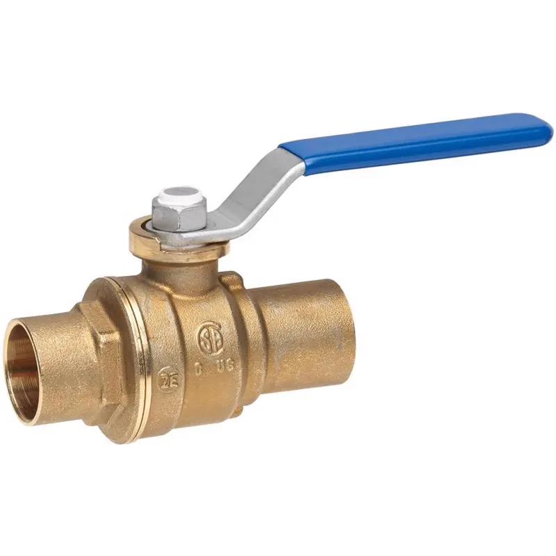 1/2 In. Brass Sweat Ball Valve Full Port - Model 116-4-12